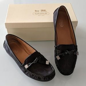 Coach Frida Driving Loafers Black 9.5